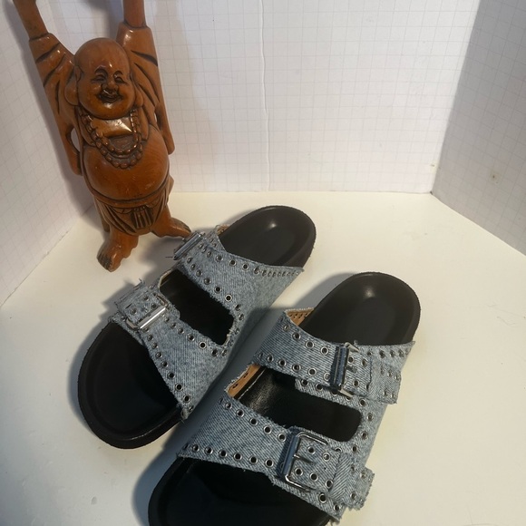 Isabel Marant denim Lennyo Sandals - Picture 4 of 12